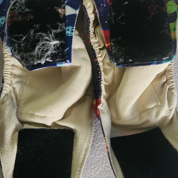 Reusable Doggy Belly Band Wrap Diaper Set - Navy Space, Blue Shark  Sloth Prints - Picture 4 of 7